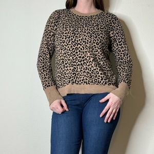Cheetah print woman’s sweater